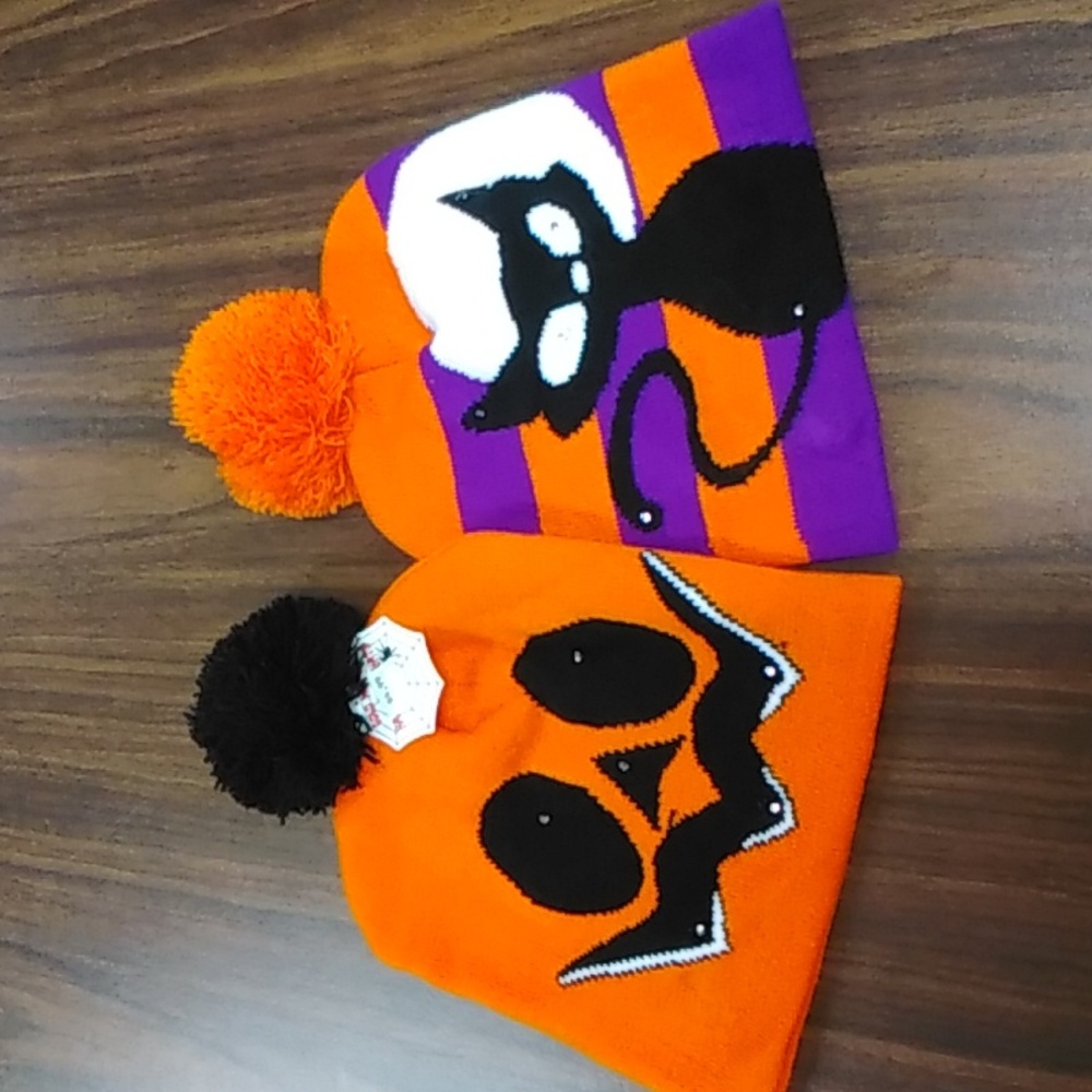 2 Halloween Kids Light up Hats 1125